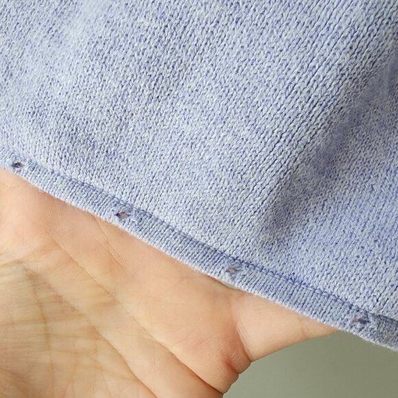Burgess Cardigan Sweater | Small | Lilac Shawl Collar Cotton Cashmere NEW - Picture 3 of 9